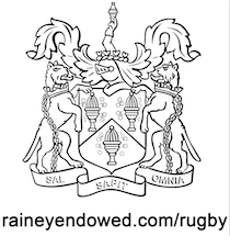 black crest with raineyendowed.com:rugby